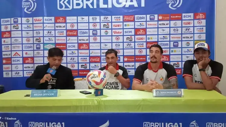 Wakaso, Chaby dan Martic Bisa Diturunkan Lawan Madura United 1 prematch press conference Semen Padang FC vs Madura United