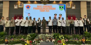 Rapat koordinasi penanggulangan bencana yang digelar Pemprov Sumbar. (dok. adpsb)