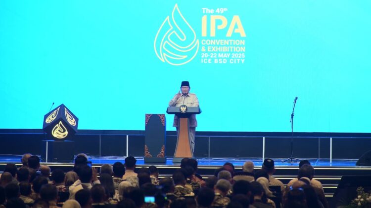 Sambutan Presiden Prabowo di IPA Convex 2025. (dok. istimewa)