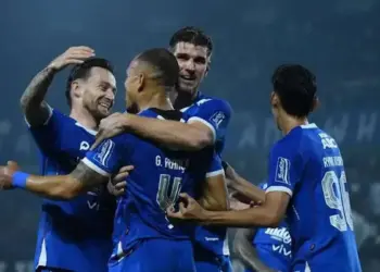Selebrasi pemain Persib Bandung. (dok. istimewa)