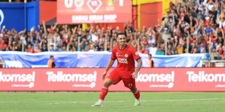 Striker Semen Padang FC Bruno Gomes. (dok. MO SPFC)