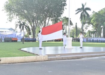 Upacara hari kesaktian nasional 2025 di halaman Pemprov Sumbar. (dok. adpsb)