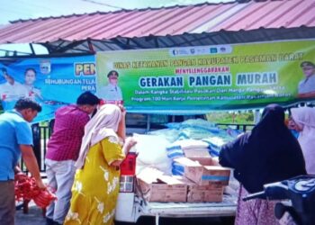Stabilisasi Harga, Pemkab Pasaman Barat Gelar Gerakan Pangan Murah di Daerah Terpencil