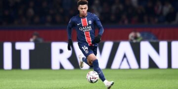 Desire Doue, pemain muda PSG yang mendapatkan skorsing dari FIFA karena doping. (dok. UEFA)