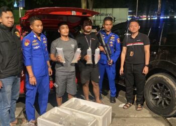 Dirpolairud Baharkam Polri gagalkan penyelundupan lobster. (dok. Divhumas)