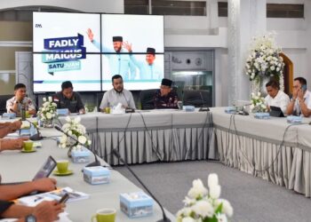 Rapat koordinasi (rakor) proyek normalisasi sungai Batang Kandis. (dok. Prokopim)