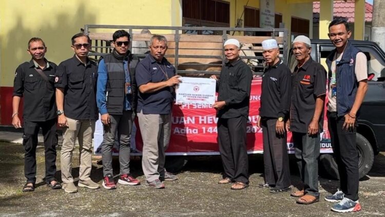 Semen Padang serahkan sapi kurban. (dok. Humas)