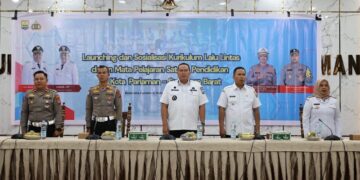 Wako Yota Balad Launching Implementasi Tertib Lalu Lintas dalam Kurikulum Pendidikan Dasar TA 2025/2026 8 Wako Yota Balad hadir dalam launching Kurikulum Lalu Lintas di Pariaman. (dok. Kominfo Pariaman)