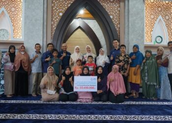 Bantuan dari YBM PLN UP3 Solok. (dok. Humas)