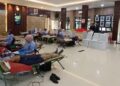Donor darah di PLN UID Sumbar. (dok. Humas)