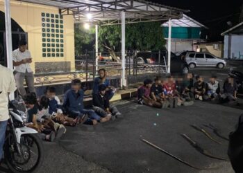 Geng motor diamankan Polres Pasbar yang didominasi oleh pelajar. (dok. Res Pasbar)