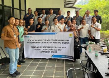 Kolaborasi PLN UP3 Solok dengan DPD REI Sumbar. (dok. istimewa)