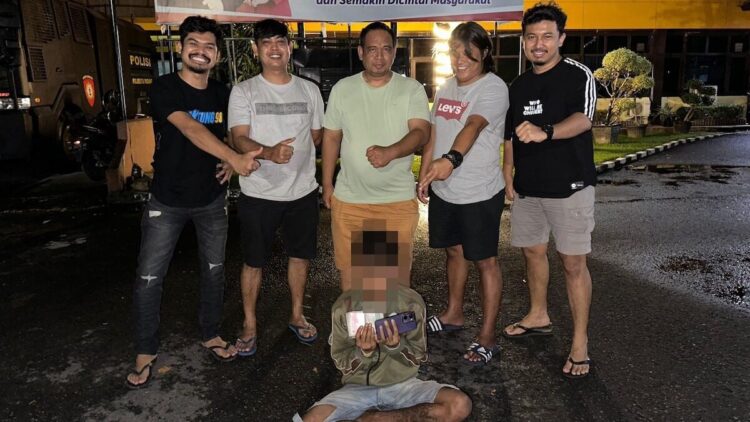 Pencuri tas di Pasar Raya Padang diciduk Tim Klewang. (dok. istimewa)