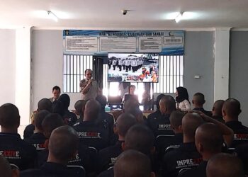 Sosialisasi penanggulangan Bencana kepada CPNS Rutan Padang. (dok. istimewa)