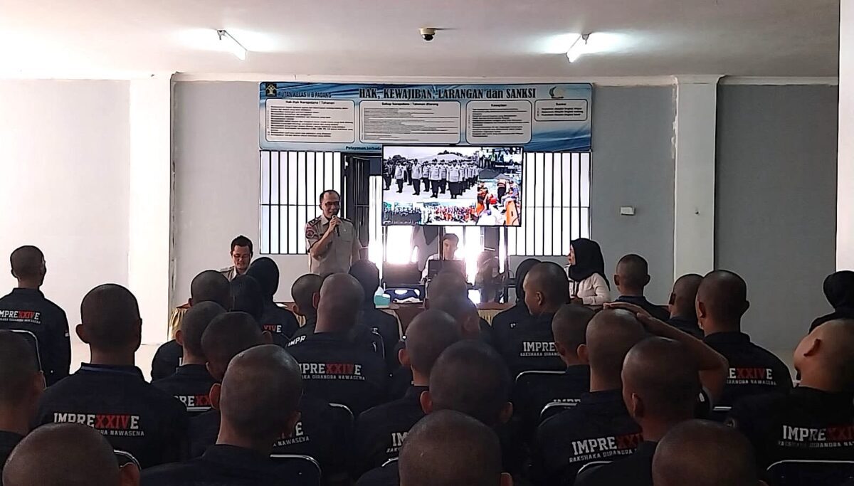 Sosialisasi penanggulangan Bencana kepada CPNS Rutan Padang. (dok. istimewa)