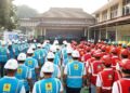 Suasana apel siaga pengamanan pasokan listrik selama Idul Adha. (dok. istimewa)