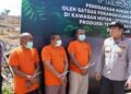 Tersangka kasus perambahan hutan di Riau. (dok. Humas Polda Riau)