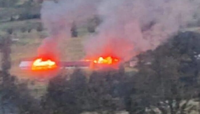 KKB Bakar Gedung dan Rumah Guru SD di Distrik Omukia, Puncak Papua