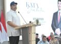 Menpora Dito Ariodtejo saat beri sambutan dalam kunjungannya di Kota Padang. (dok. adpsb)