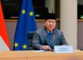 Presiden Prabowo saat pertemuan dengan Uni Eropa. (dok. PCO)