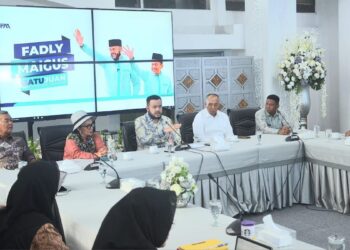 Wako Fadly Amran gelar rapat koordinasi pentahelix untuk persiapan Jaringan Kota Kreatif UNESCO. (dok. Prokopim)