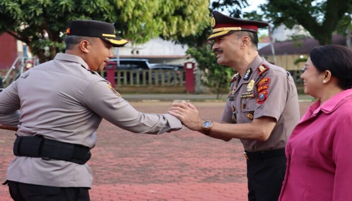 Hari Bhayangkara Ke-79, Kepala BNN Gunungsitoli Arifeli dan Jeremia Zega Raih Promosi Kepangkatan