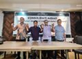 Konsolidasi akbar Hamdanus-Dipo sebagai calon Ketua-Sekretaris KONI Sumbar. (dok. Radarsumbar)
