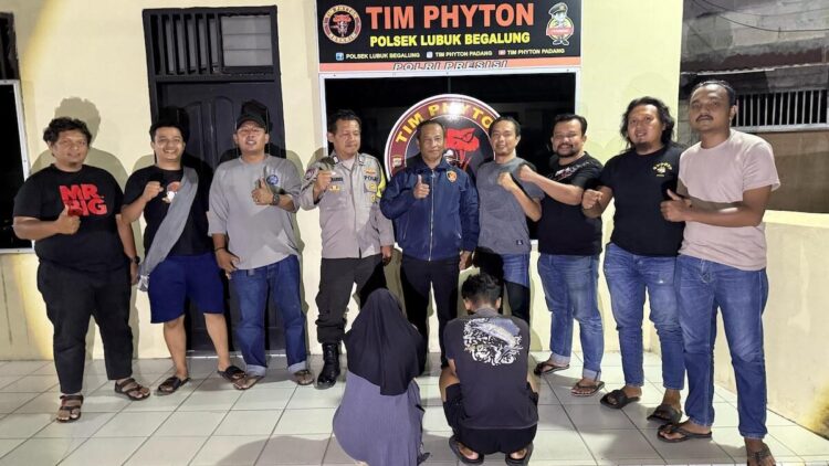 Pelaku pembuang janin bayi diciduk Tim Phyton Polsek Lubeg. (dok. istimewa)