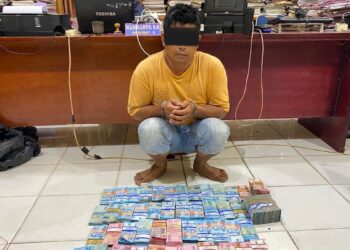 Pelaku pencurian uang ratusan juta di Pasaman Barat. (dok. istimewa)