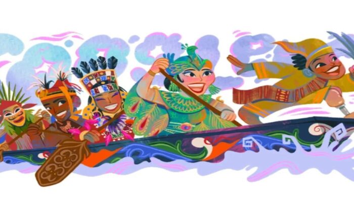 Tradisi Pacu Jalur Hiasi Google Doodle Spesial HUT RI ke-80