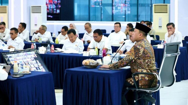 Menteri Nusron pimpin Rapim Kementerian ATR/BPN. (dok. istimewa)