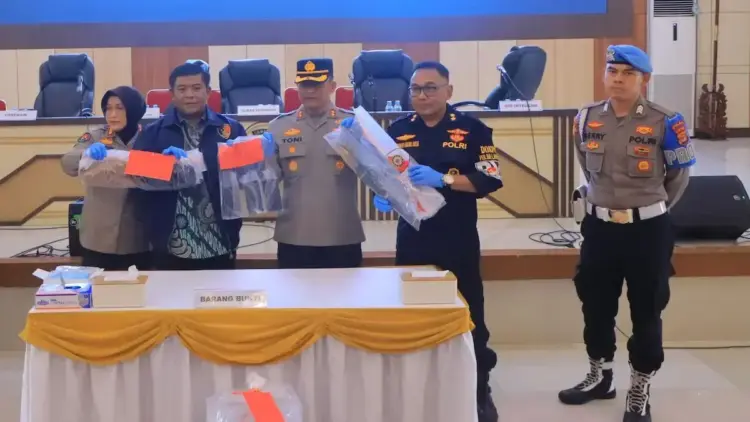 Polda Lampung ungkap kasus pembunuhan berencana. (dok. istimewa)