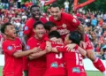 Selebrasi para pemain Semen Padang FC. (dok. istimewa)