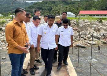 Wagub Vasko Tinjau Jembatan yang Makan Korban di Pessel