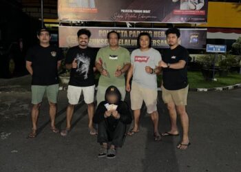 Pelaku pencurian SMAN 7 Padang. (dok. Tim Klewang)