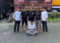 Tim Klewang Satreskrim Polresta Padang ciduk drivel ojol pelaku pencurian iPhone. (dok. istimewa)