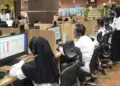 Suasana di kantor contact center (CC) PLN 123. (dok. istimewa)