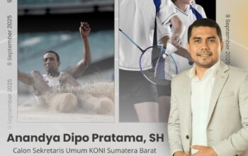 Calon Sekretaris Umum KONI Sumbar, Anandya Dipo Pratama. (dok. istimewa)