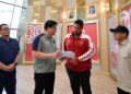 Timnas Futsal Uji Kekuatan di CFA International China, Target Emas SEA Games 2025 2 Teks: Menteri Pemuda dan Olahraga (Menpora) RI, Dito Ariotedjo, melepas sekaligus memberi motivasi kepada skuad futsal Garuda di Media Center Kemenpora, Rabu (3/9/2025). (Foto Humas Kemenpora)