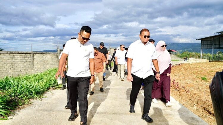 Andre Rosiade melihat produksi susu murni di Sirukam Dairy Farm Kabupaten Solok. (Foto: Ist)