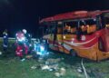 Bus ALS Kecelakaan di Exit Tol Padang–Sicincin, 2 Tewas dan 29 Luka-Luka