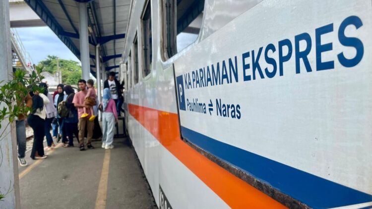 Libur Panjang Maulid Nabi, 90,6% Tiket KA Pariaman Ekspres Terjual 1 penumpang KA 1