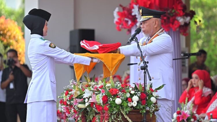 Peringatan HUT RI ke-80 di Pemprov Sumbar. (dok. adpsb)