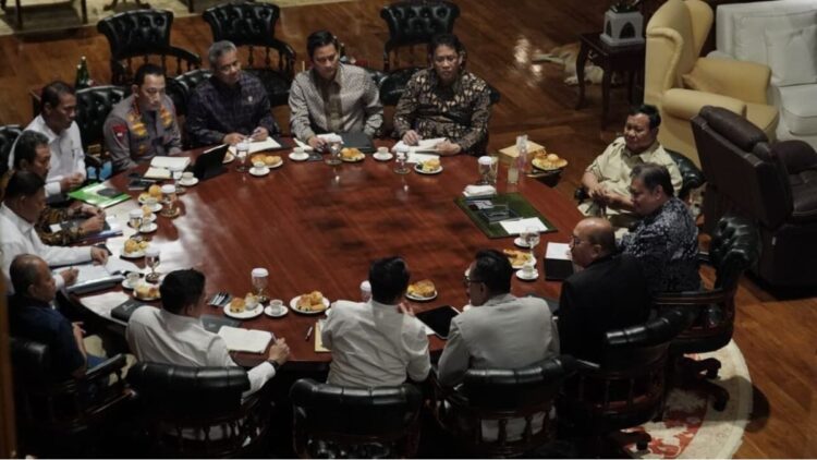 ratas yang digelar Presiden Prabowo di Hambalang