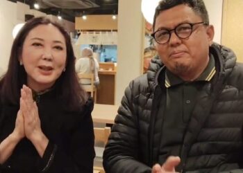 Direktur Utama Museum Rekor Dunia Indonesia (MURI), Aylawati Sarwono bersama Sekjen IKM Braditi Moulevey jelang gelaran akbar Marandang. (dok. istimewa)