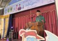 Gubernur Mahyeldi beri sambutan di acara Batik Birru SMAN 1 Padang Panjang. (dok. istimewa)