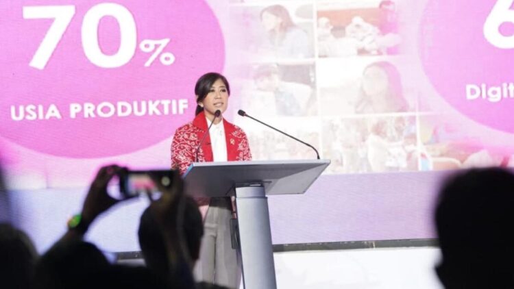 IMDI 2025 Naik ke 44,53, Indonesia makin Cakap Digital 1 Menkomdigi Meutya Hafid berbicara terkait skor IMDI 2025. (dok. istimewa)