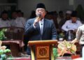 Menteri Nusron saat hadir pada peringatan Hari Santri Nasional. (dok. istimewa)