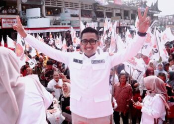 Rachmat Wijaya saat kampanye Prabowo-Gibran di Pilkada lalu. (dok. istimewa)