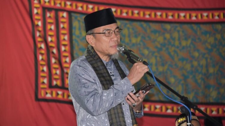 Wawako Maigus Nasir beri sambutan saat menghadiri pelantikan pengurus IPSI Ranting Koto Tangah. (dok. istimewa)